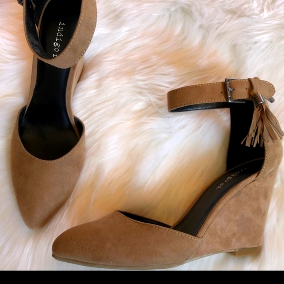 Indigo Shoes - Beige Indigo rd wedges